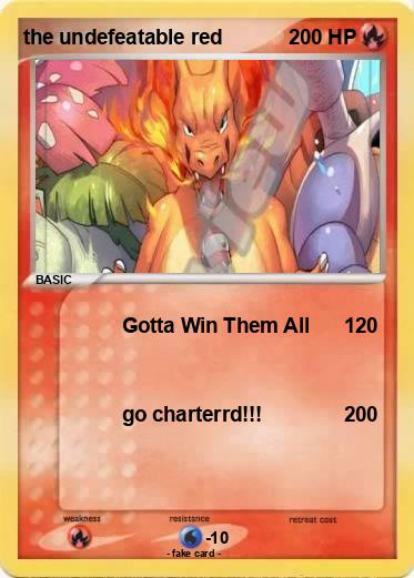 Pokemon the undefeatable red