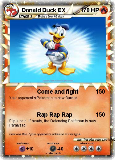 Pokemon Donald Duck EX