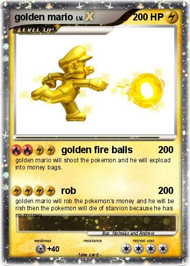 Pokemon golden mario