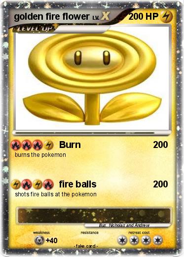 Pokemon golden fire flower