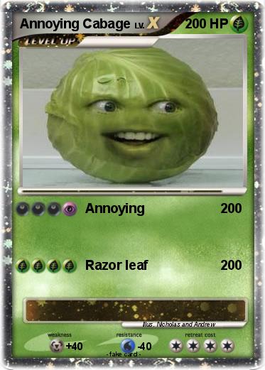 Pokemon Annoying Cabage