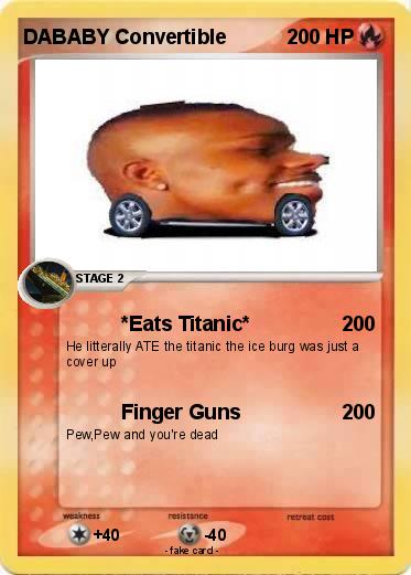 Pokemon DABABY Convertible