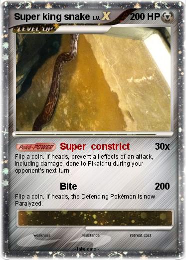 Pokemon Super king snake