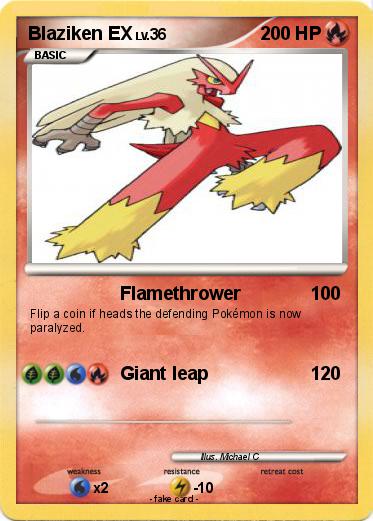 Pokemon Blaziken EX