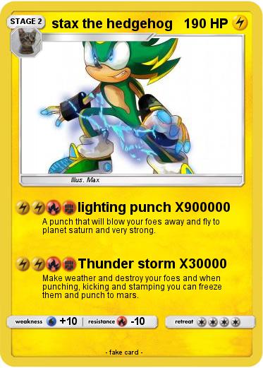 Pokemon stax the hedgehog