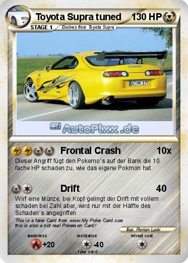 Pokemon Toyota Supra tuned