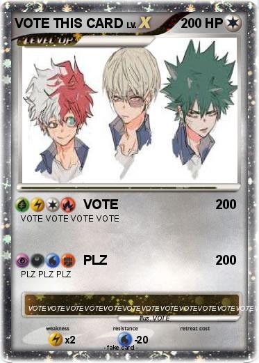 Pokemon VOTE THIS CARD