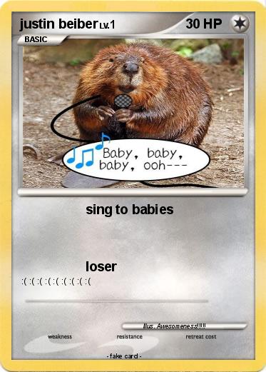 Pokemon justin beiber