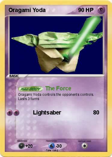 Pokemon Oragami Yoda