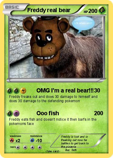 Pokemon Freddy real bear