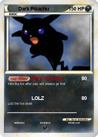 Pokemon Dark Pikachu