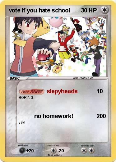 Pokemon vote if you hate school