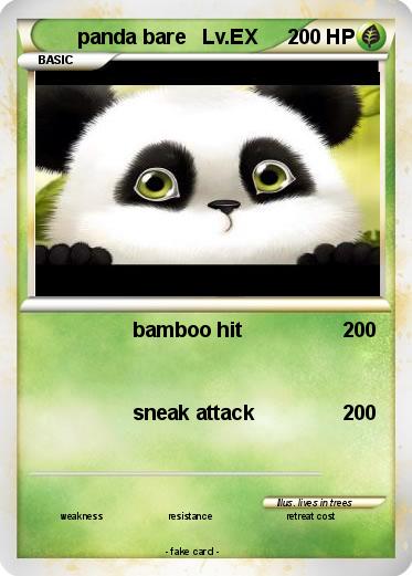 Pokemon panda bare   Lv.EX