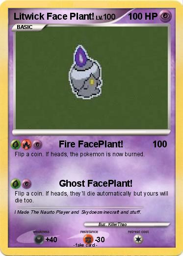 Pokemon Litwick Face Plant!