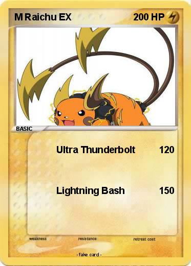 Pokemon M Raichu EX