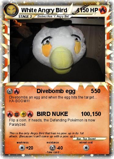 Pokemon White Angry Bird      4