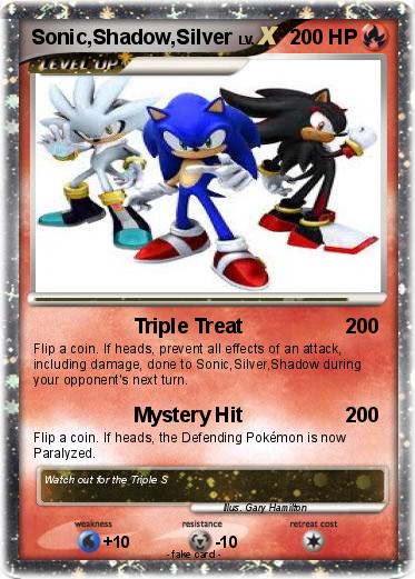 Pokemon Sonic,Shadow,Silver