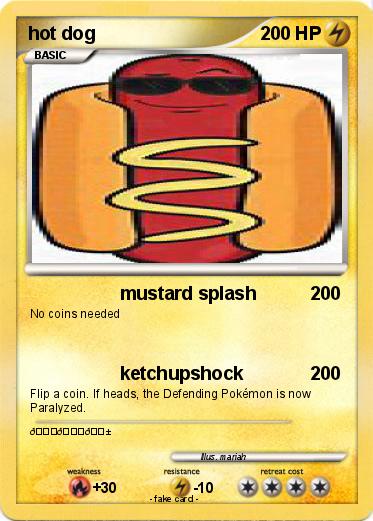 Pokemon hot dog