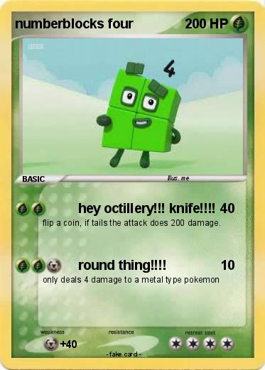 Pokemon numberblocks four