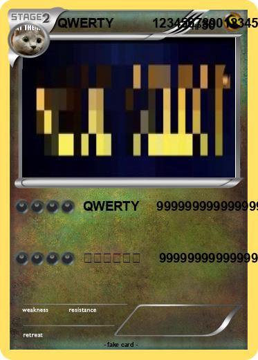 Pokemon QWERTY           12345678901234567890
