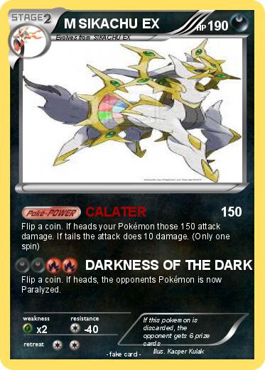 Pokemon M SIKACHU EX