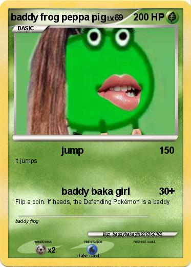 Pokemon baddy frog peppa pig