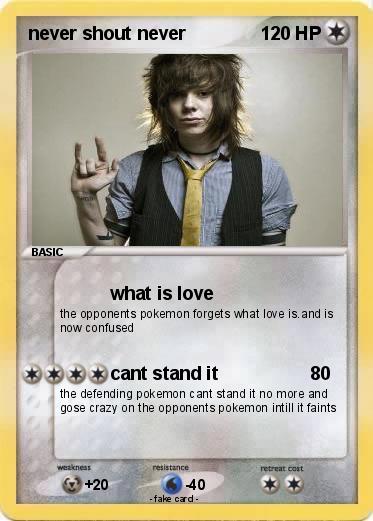 Pokemon never shout never