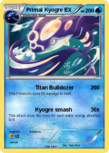 Pokemon Primal Kyogre EX