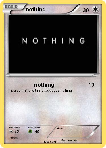 Pokemon nothing