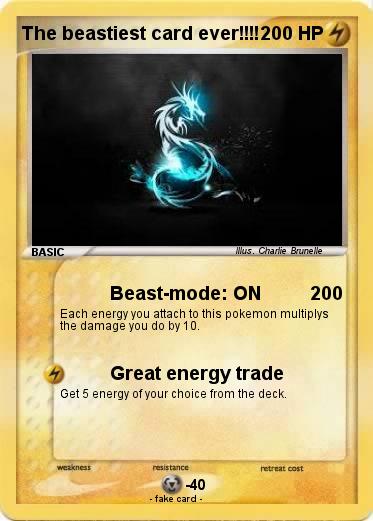 Pokemon The beastiest card ever!!!!