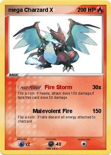 Pokemon mega Charzard X