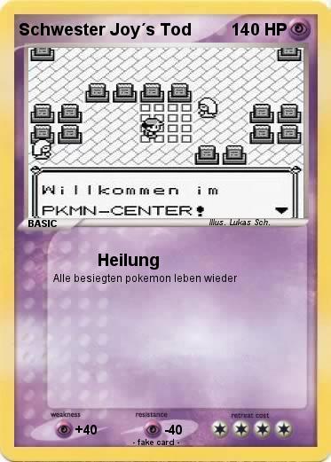 Pokemon Schwester Joy´s Tod