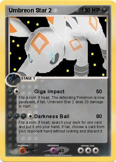 Pokemon Umbreon Star 2