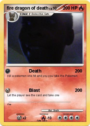 Pokemon fire dragon of death