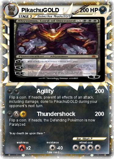 Pokemon PikachuGOLD