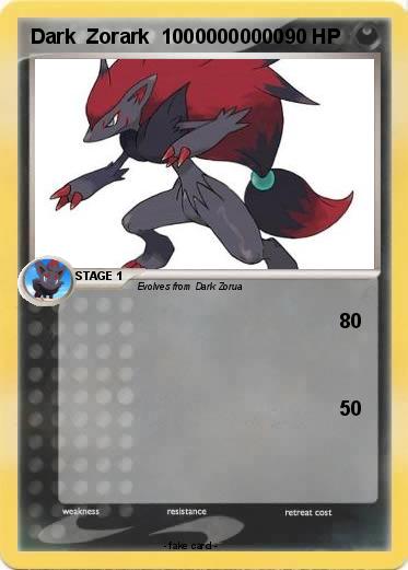 Pokemon Dark  Zorark  10000000000