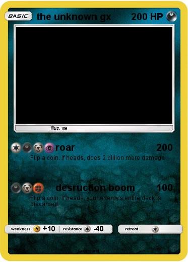Pokemon the unknown gx