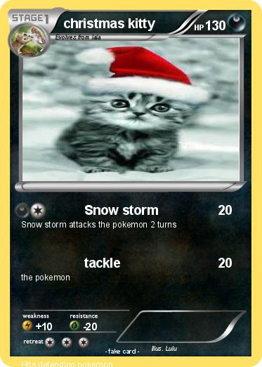 Pokemon christmas kitty