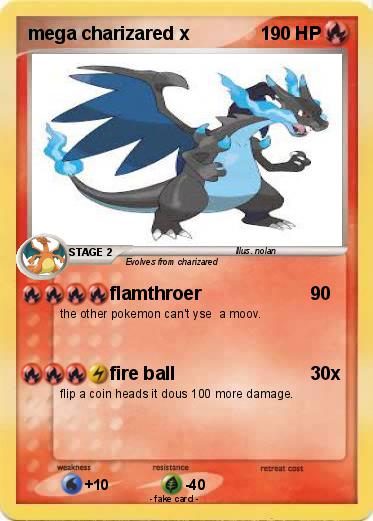 Pokemon mega charizared x