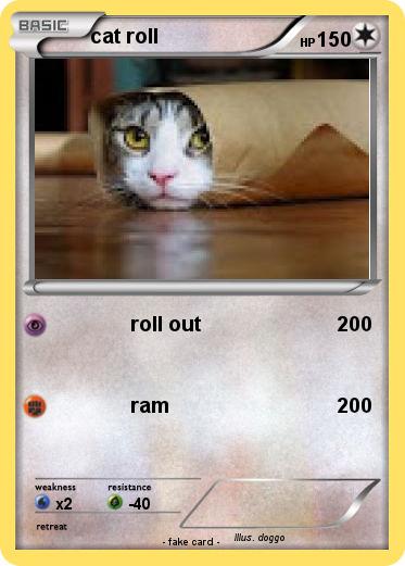 Pokemon cat roll