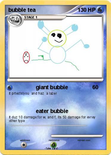 Pokemon bubble tea