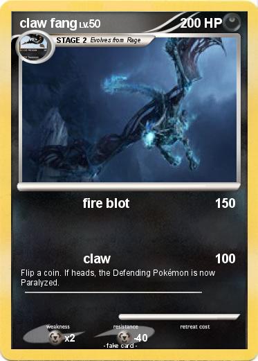 Pokemon claw fang