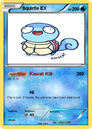 Pokemon Squirtle EX