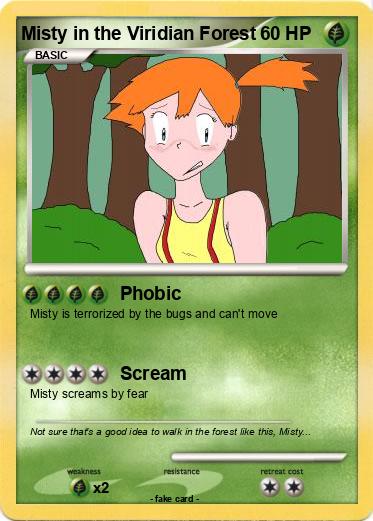 Pokemon Misty in the Viridian Forest