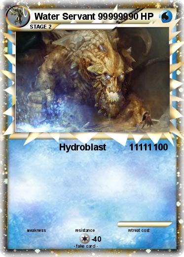 Pokemon Water Servant 999999