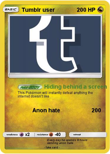 Pokemon Tumblr user