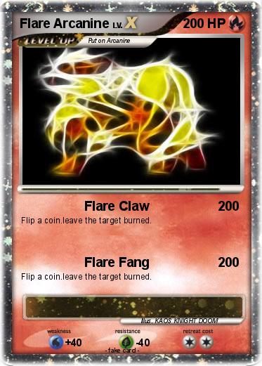 Pokemon Flare Arcanine