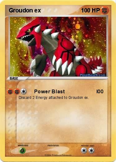 Pokemon Groudon ex 