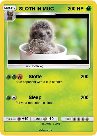 Pokemon SLOTH IN MUG