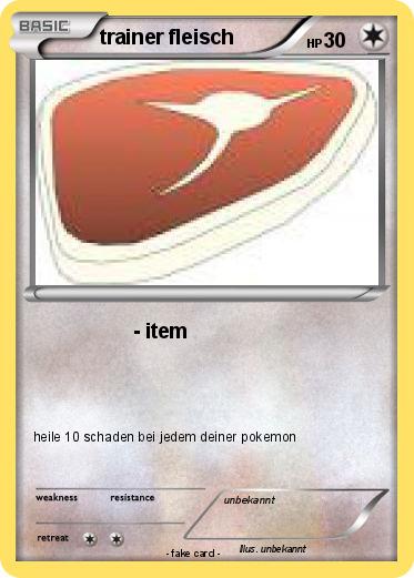 Pokemon trainer fleisch